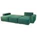 Диван угловой "Неаполь" с прямой оттоманкой