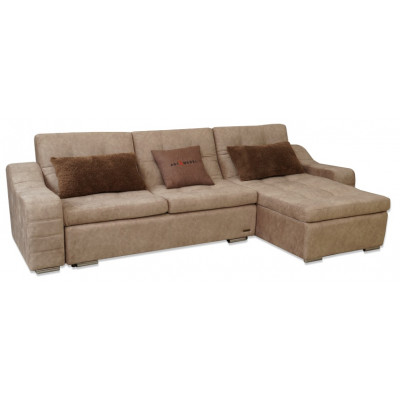 Угловой диван "Соня-10" с оттоманкой с подлокотниками