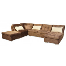 Угловой диван «Соня-10» П с пуфом
с антивандальным покрытием