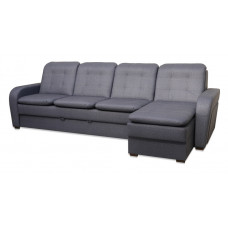 Угловой диван "Сенатор" удлиненный с оттоманкой