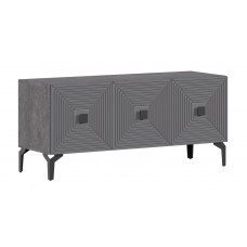 Тумба ТВ "Аура" Цемент темный/Дрим графит. Размеры:1200*400h540