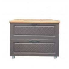 Кухня "Брауни"  стол рабочий  на 900 с 2 ящиками