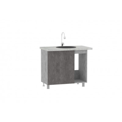 Кухня "Монреаль" (Стол-мойка на 1000 угл)  ( без мойки)