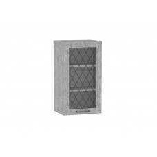 Кухня "Монреаль" (шкаф  на 400 с 2-мя полками витрина)