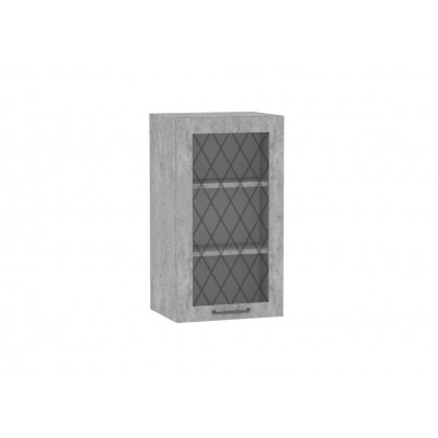 Кухня "Монреаль" (шкаф  на 400 с 2-мя полками витрина)