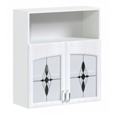 "Византия" МДФ 1кат (шкаф навесной на 800 полуоткрытый витрина)