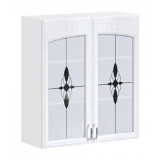 "Византия" МДФ 1кат (шкаф навесной на 800 с 2 полками витрина)