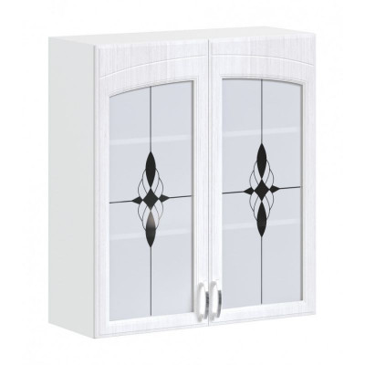 "Византия" МДФ 1кат (шкаф навесной на 600 с 2 полками витрина)