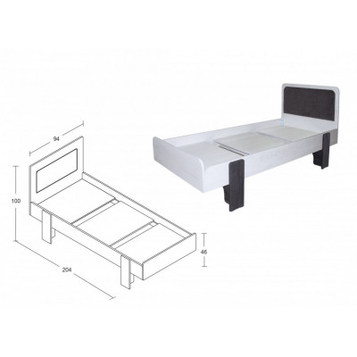 Детская "Лапландия" кровать 900*2000