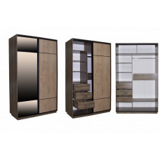 Шкаф-купе "Сканди" 2-х створчатый  ( дверь зеркало + дверь ЛДСП)
