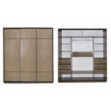 Шкаф-купе "Сканди"  3-х створчатый  (дверь зеркало +дверь ЛДСП+ дверь ЛДСП)