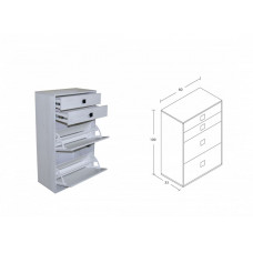 Прихожая "Пайн" тумба под обувь