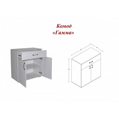 Прихожая Гамма (комод)