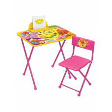 Стол-стул детский Ника Ми-Ми-мишки лисички ММ1/2 розовый