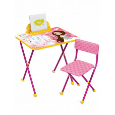 Стол-стул детский Ника  Маленькая принцесса КП2/17 розовый