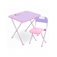 Стол-стул детский Ника Алина Единорог КА2-М1 фиолетовый