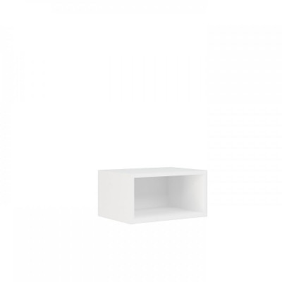 Полка ПЛ 400 (Нувель белый / бетон коричневый), ПЛ 400-белый/бетон коричневый/Нувель