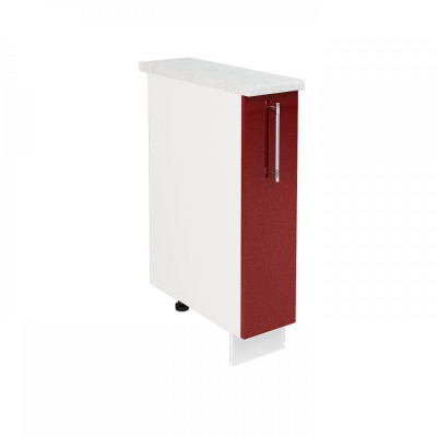 Шкаф нижний ШНБ 200 (Нувель белый / бетон коричневый), ICM000012772
