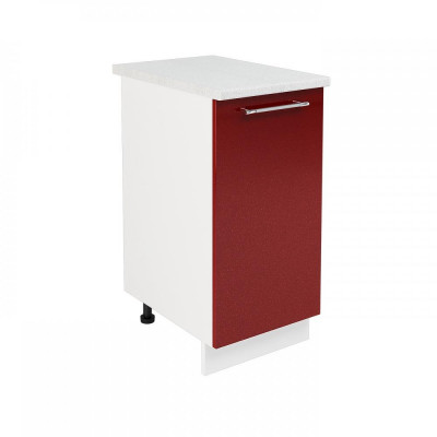 Шкаф нижний ШН 400 (Нувель белый / бетон коричневый), ICM000012172