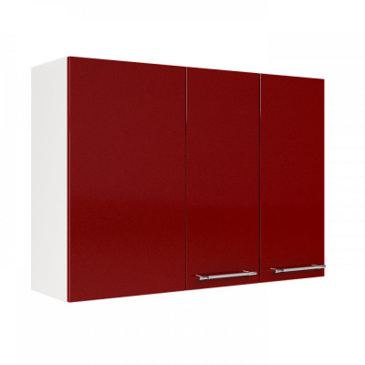 Шкаф верхний угловой ШВУП 1000 (Нувель белый / бетон коричневый), ICM000010543