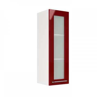 Шкаф верхний со стеклом (премьер) ШВС 300Н (Барселона белый / белое дерево), ICM000011762