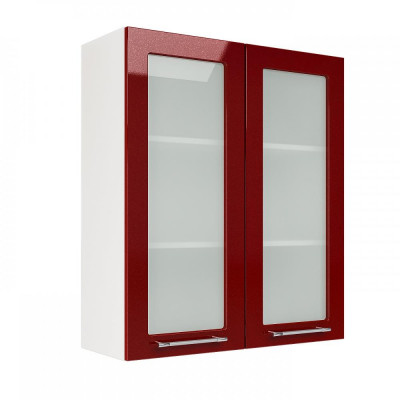 Шкаф верхний со стеклом (премьер) ШВС 800Н (Кельн белый / софт даймонд), ICM000011958