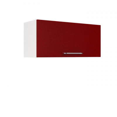 Шкаф верхний горизонтальный ШВГ 800 (Виста белый / глянец горький шоколад), ICM000010159