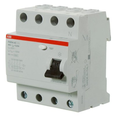 УЗО Abb 4 полюса 40 А, 2CSF204004R1400, SM-10065692