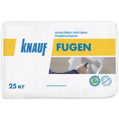 Шпаклёвка гипсовая для заделки швов ГКЛ Knauf Фуген 25 кг, SM-10074548