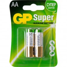 Батарейка алкалиновая GP 15AA, 2 шт.