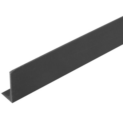 Уголок ПВХ 20x10x1.5x1000 мм, цвет черный, SM-10893287
