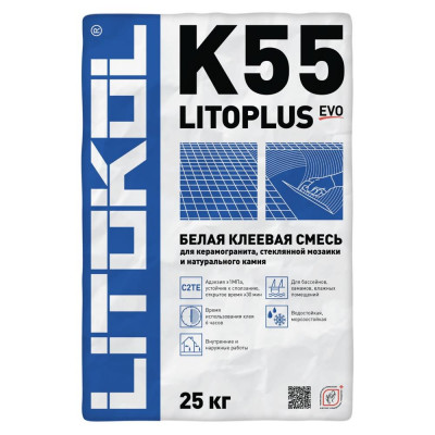 Смесь клеевая Litoplus K55, 25 кг, SM-11169661