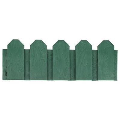 Ограждение садовое декоративное «Дачник» 3 м цвет зелёный, SM-11263930
