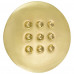 Ручка-кнопка мебельная RC011 цвет глянцевое золото, SM-11584654