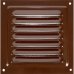 Решетка вентиляционная с сеткой Вентс МВМ 125 с, 125х125 мм, цвет коричневый, SM-11719897