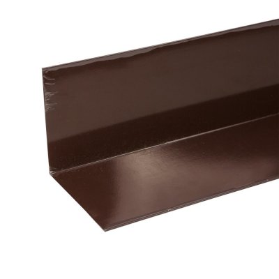 Планка для внутренних углов с полиэстеровым покрытием 2 м цвет коричневый, SM-11739775