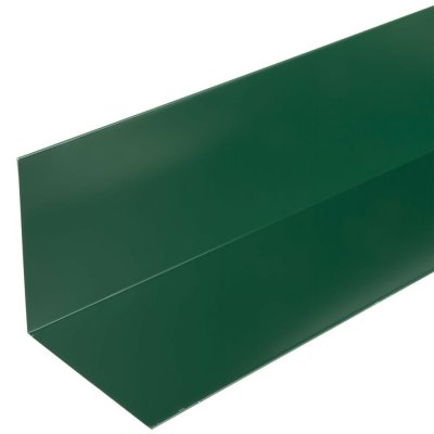 Планка для внутренних углов с полиэстеровым покрытием 2 м цвет зелёный, SM-11739791
