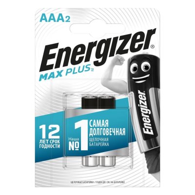 Батарейка алкалиновая Energizer Maximum AAA/LR03 2 шт., SM-11912697