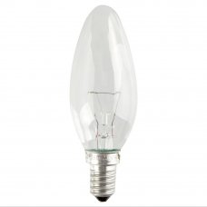 Лампа накаливания Osram E14 230 В 40 Вт свеча прозрачная 2 м2 свет тёплый белый