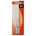 Лампа накаливания Osram E14 230 В 40 Вт свеча прозрачная 2 м2 свет тёплый белый, SM-11963734