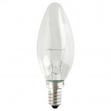 Лампа накаливания Osram E14 230 В 60 Вт свеча прозрачная 3 м2 свет тёплый белый
