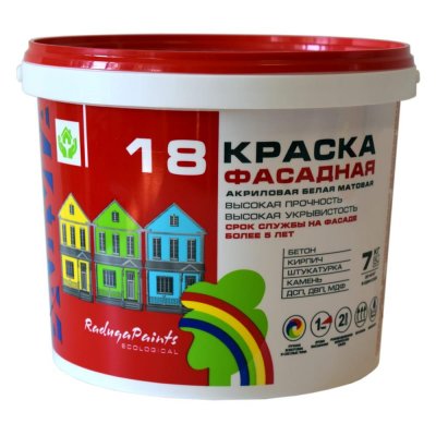 Краска для фасадов Радуга 18 7 кг, SM-12258113