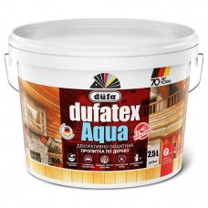 Пропитка для дерева водная белая Dufatex aqua 2.5 л