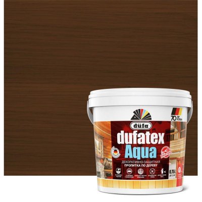 Пропитка для дерева водная цвета палисандр Dufatex aqua 0.75 л, SM-12352388