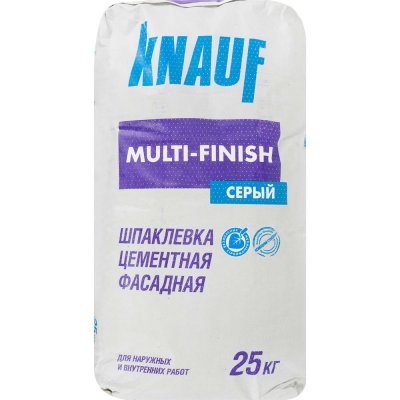 Шпаклёвка цементная финишная Knauf Мульти-финиш 25 кг, SM-12372944