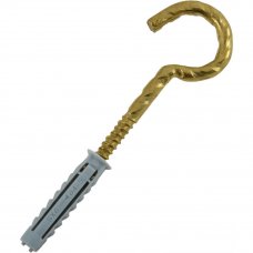 Дюбель для полнотелых материалов Fischer SX с крюком-полукольцом 6x30 мм нейлон цвет золотой 2 шт.