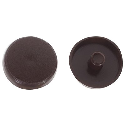 Заглушки рамного дюбеля Element 15 мм пластик цвет темно-коричневый, 35 шт., SM-12637092