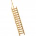 Лестница стационарная деревянная с поручнем ЛМ-02, SM-12664138