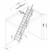 Лестница стационарная деревянная с поручнем ЛМ-02, SM-12664138