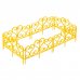 Ограждение садовое декоративное «Ажурное» цвет жёлтый, SM-12698231